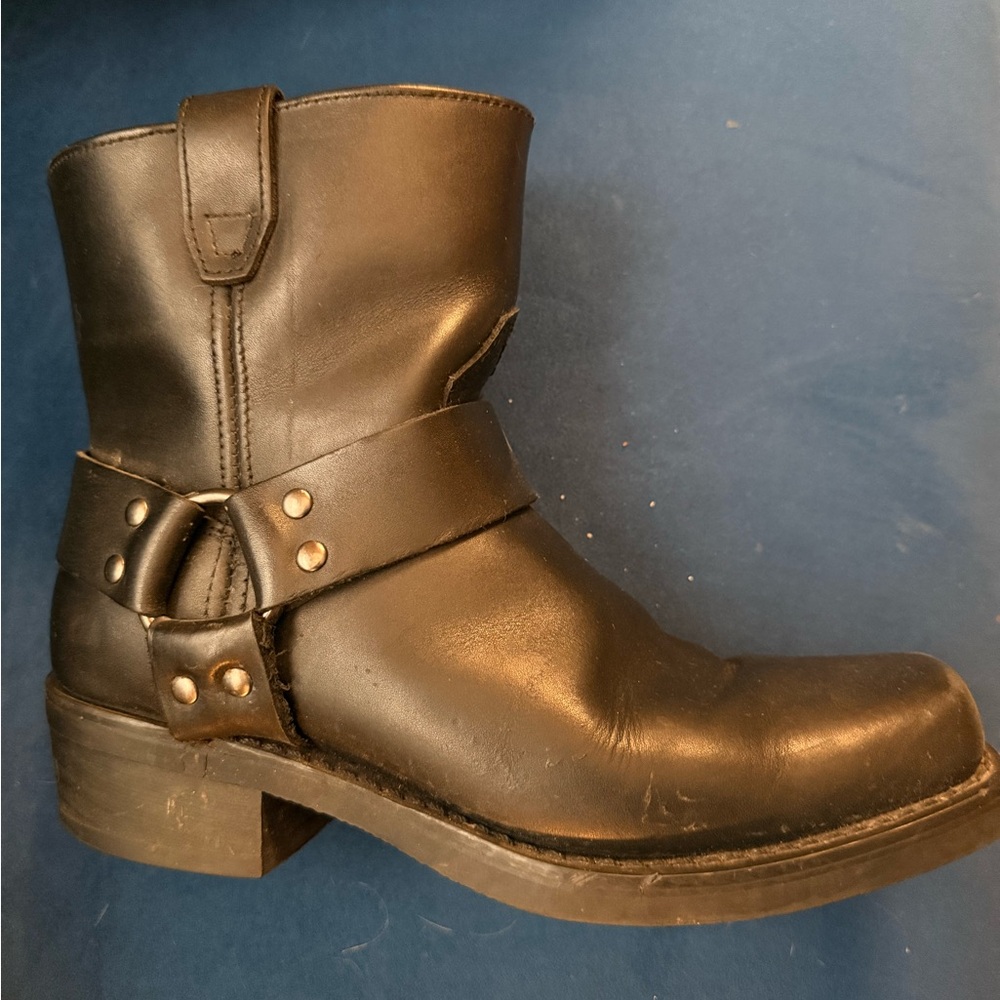 Black Leather Dingo Moto Women’s Boots